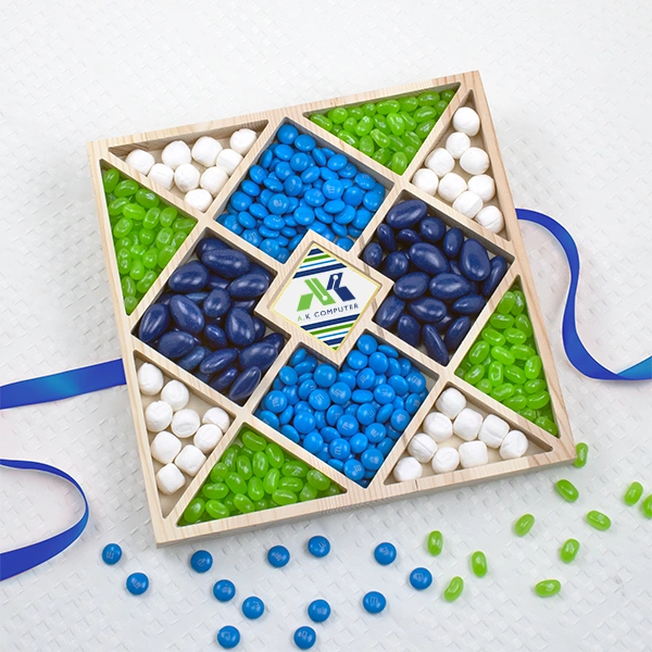Branded Candy Platter with Logo Cookie